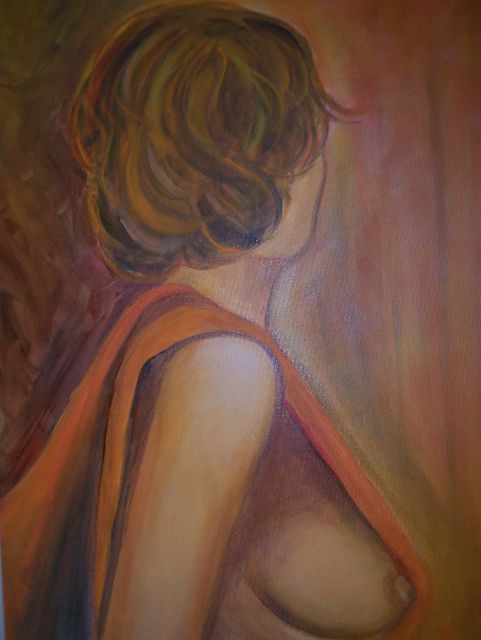 Halbakt, 50cmx70cm, 2010, Öl 