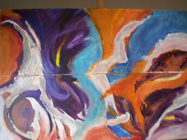 Farben Afrikas 2,120cmx100cm,2013, Öl