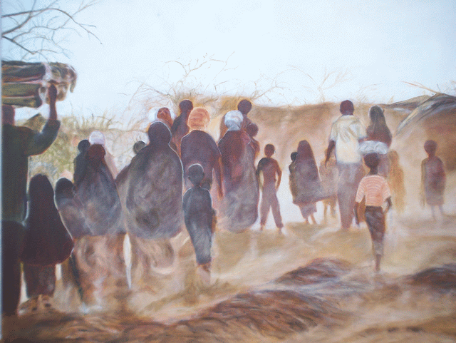 Wohin?, 90cmx70cm, 2012, Öl