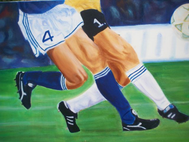 Fußball, 70cm×50cm, 2012, Öl