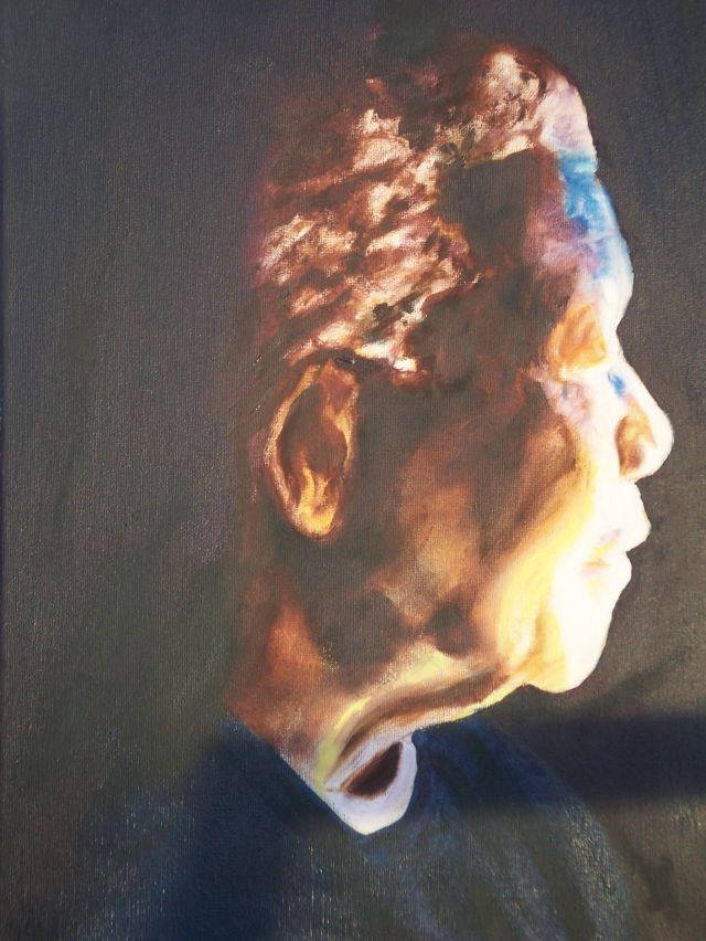 Nelson Mandela, 40cmx50cm, 2016, Öl