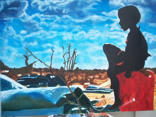 Traurige Aussicht, 100cmx80cm, 2013, Öl