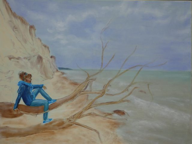 Träumerei an der Ostsee, 2020, 80cm×60cm, Öl